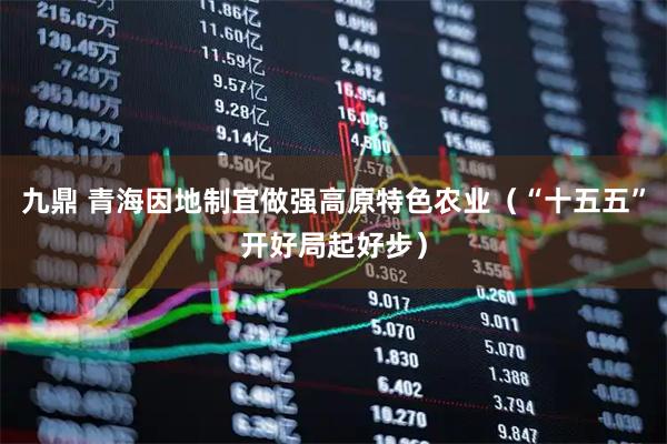 九鼎 青海因地制宜做强高原特色农业（“十五五”开好局起好步）