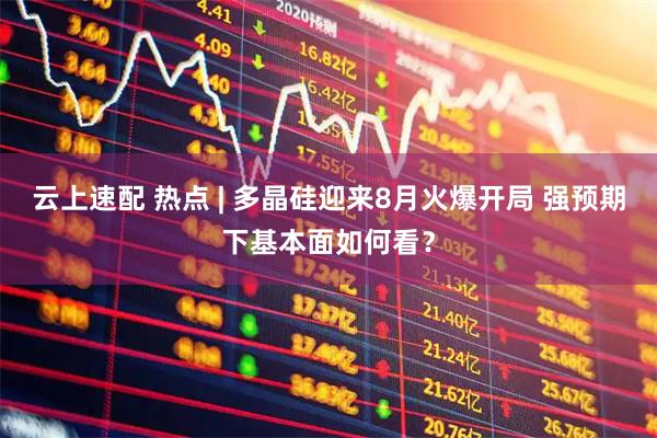 云上速配 热点 | 多晶硅迎来8月火爆开局 强预期下基本面如何看？
